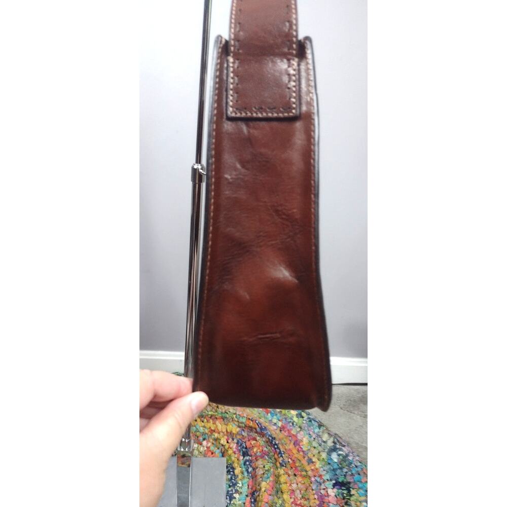 Vintage Fossil Shoulder Bag Brown Leather Boho - Picture 5 of 14